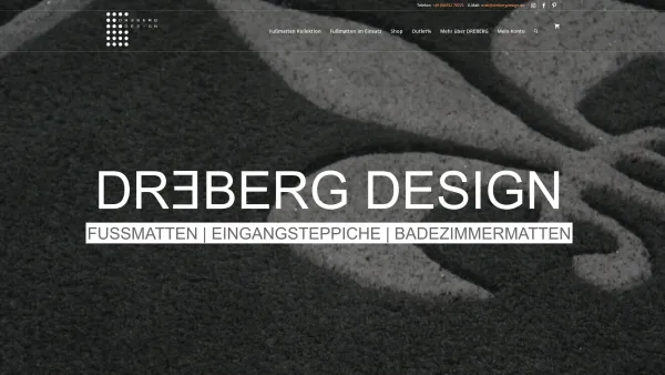 Website Screenshot: Dreberg Design - Fußmatten, Eingangsteppiche, Badezimmermatten | DREBERG - Date: 2023-06-20 10:41:56