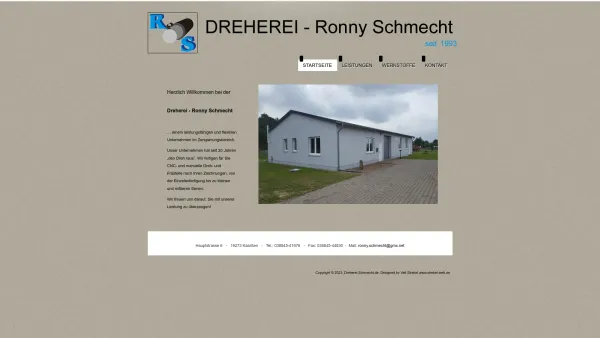 Website Screenshot: Dreherei Ronny Schmecht - Startseite - Date: 2023-06-16 10:11:52