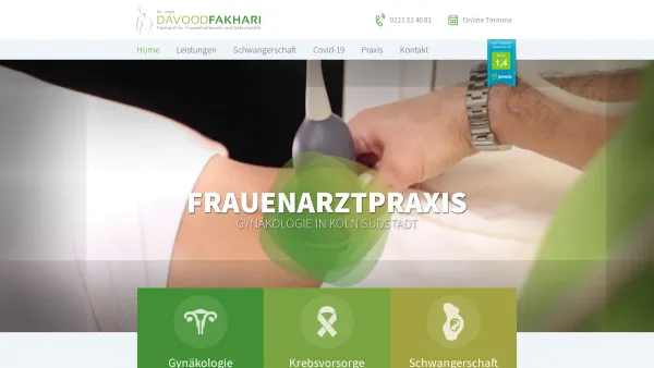 Website Screenshot: Dr. med. Davood Fakhari - Dr. med. Davood Fakhari | Frauenarzt in Köln Südstadt - Date: 2023-06-20 10:41:56