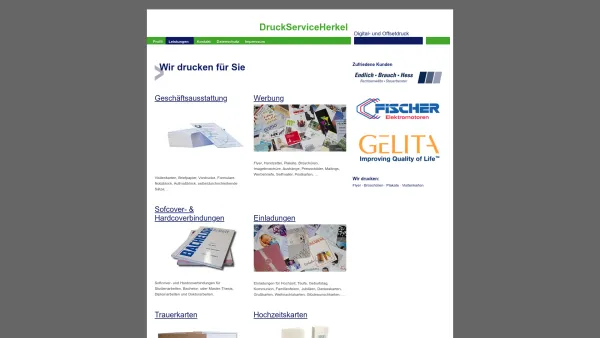 Website Screenshot: DruckServiceHerkel - Leistungen  - DruckServiceHerkel - Offset- und Digitaldruckerei in Mosbach - Date: 2023-06-16 10:11:55