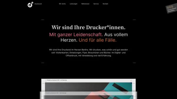 Website Screenshot: Druckzuck GmbH - Ihre Druckerei im Herzen Berlins | Druckzuck Druckerei Berlin - Date: 2023-06-16 10:11:55