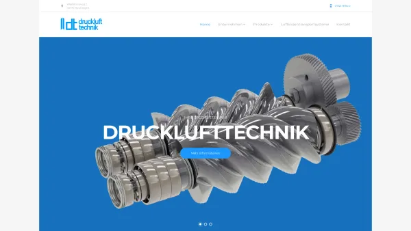 Website Screenshot: DT-Drucklufttechnik GmbH -Druckluft- effizient -  Alles was Luft ist! - dt-drucklufttechnik GmbH - willkommen - Date: 2023-06-16 10:11:55