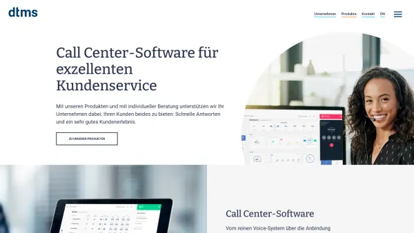 Website Screenshot: dtms AG - Der Anbieter für Contact Center Lösungen / dtms - Date: 2023-06-16 10:11:55