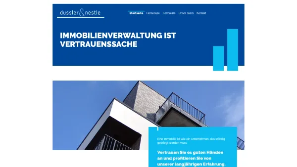 Website Screenshot: Dussler & Nestle GmbH Immobilienverwalter · Versicherungsmakler -  Unser Service rund um die Immobilie - dussler-nestle.de – Immobilienverwaltung - Date: 2023-06-16 10:11:55