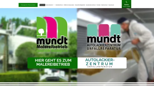 Website Screenshot: Mundt Malereibetrieb - Ökologischer Malereibetrieb Mundt - Date: 2023-06-16 10:11:55