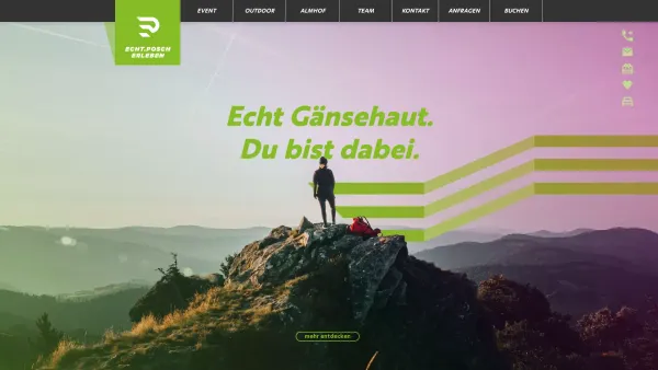 Website Screenshot: ECHT POSCH ERLEBEN Outdoor und Eventagentur - Deine Eventagentur in Bayern | Echt Posch - Date: 2023-06-20 10:41:56