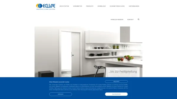 Website Screenshot: ECLISSE DEUTSCHLAND GmbH - Eclisse Schiebetüren & Glasschiebetüren - Schiebetür / Schiebetüre - ECLISSE - Date: 2023-06-16 10:11:55