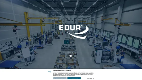 Website Screenshot: EDUR-Pumpenfabrik Eduard Redlien GmbH & Co. KG - EDUR | industrial pumps made in Germany - Date: 2023-06-16 10:11:55