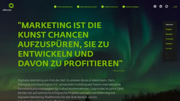 Website Screenshot: effective GmbH - effective-world Homepage - Date: 2023-06-16 10:11:58