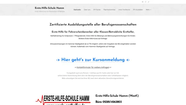 Website Screenshot: Erste-Hilfe-Schule Hamm - Erste-Hilfe-Schule-Hamm - Date: 2023-06-16 10:11:58