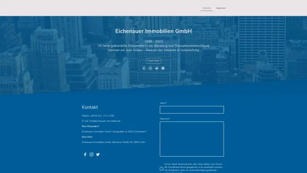Website Screenshot: Eichenauer Immobilien GmbH - Startseite - Date: 2023-06-16 10:11:58