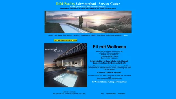 Website Screenshot: Schwimmbad Service Caster - Eifel-Pool by Schwimmbad-Service Caster - Ihr Fachhändler vor Ort - Date: 2023-06-16 10:11:58