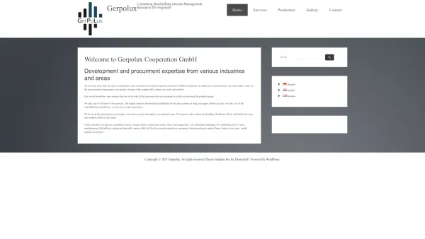 Website Screenshot: Eifelwerk Heinrich Stein GmbH & Co. KG -  Kabelkonfektion nach Kundenwunsch - Welcome to Gerpolux Cooperation GmbH - Gerpolux - Date: 2023-06-16 10:11:58