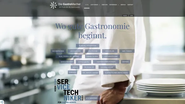 Website Screenshot: Einkauf und Logistik für Gastronomiegeräte - home - Date: 2023-06-16 10:11:58