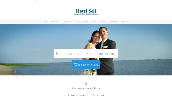 Website Screenshot: Elbblick Brokdorf Hotel Sell - Hotel Sell - Brokdorf - Home - Date: 2023-06-16 10:11:58