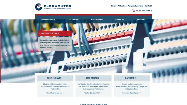 Website Screenshot: Elbrächter Elektrotechnik GmbH -  Elektrotechnik Netzwerktechnik - Homepage: Elbrächter Elektrotechnik Netzwerktechnik - Date: 2023-06-16 10:11:58