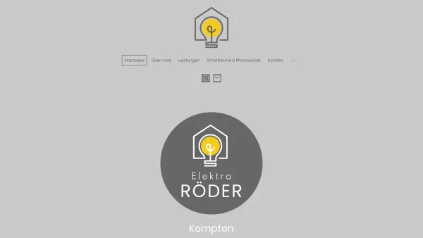 Website Screenshot: Elektro Röder - Startseite - Date: 2023-06-16 10:11:58