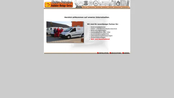Website Screenshot: Elektro Rotsche GmbH Elektroinstallation und Trockenbau - Willkommen bei der Elektro Rotsche GmbH - Installation, Beleuchtung, Wärme - Date: 2023-06-16 10:11:58