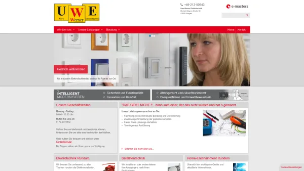 Website Screenshot: Uwe Werner Elektrotechnik - Uwe Werner Elektrotechnik: Home - Date: 2023-06-16 10:11:58