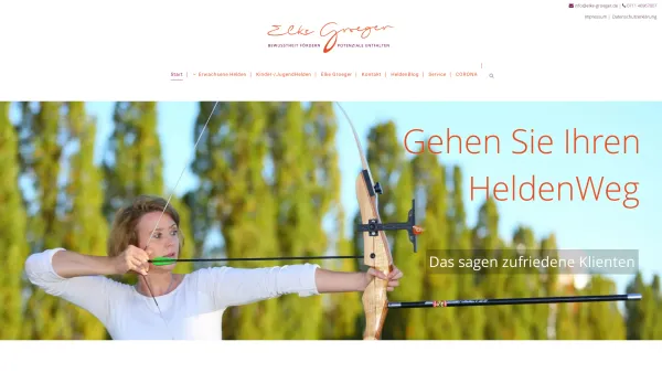 Website Screenshot: Elke Groeger Heldenwege - Start - HeldenWege - Elke Groeger - Date: 2023-06-20 10:41:57