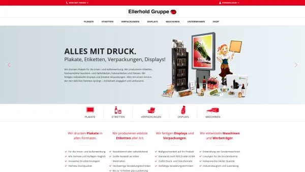 Website Screenshot: Ellerhold Wismar GmbH -  Richtig groß · Richtig  schnell - Plakate, Etiketten, Verpackungen, Displays » Ellerhold - Alles mit Druck. - Date: 2023-06-16 10:12:01
