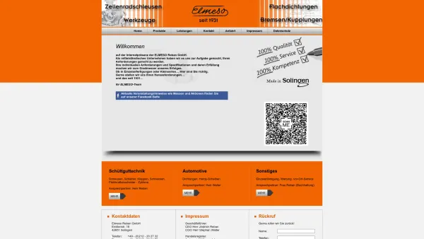 Website Screenshot: Elmeso Reban GmbH - Elmeso Reban GmbH - Home - Date: 2023-06-16 10:12:01