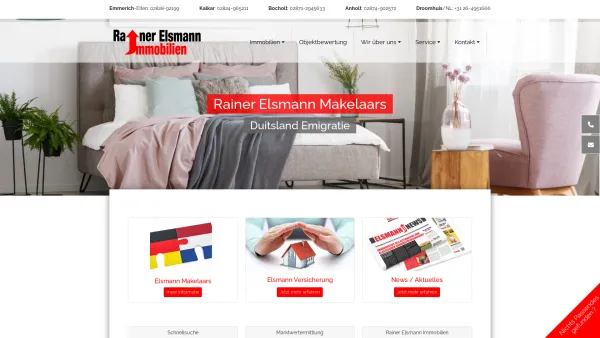 Website Screenshot: Rainer Elsmann Immobilien - Rainer Elsmann | Ihr Immobilienprofi aus Emmerich, Kalkar, Anholt und Bocholt - Date: 2023-06-16 10:12:01