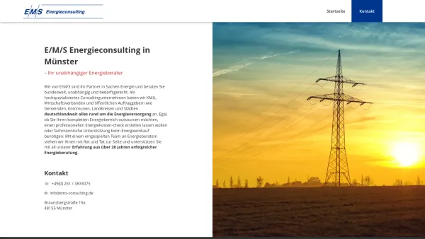 Website Screenshot: EMS Energieconsulting GbR -  Ihr Partner in  Sachen Energie berät Sie bundesweit und unabhängig - E/M/S Energieconsulting GmbH - Date: 2023-06-16 10:12:01