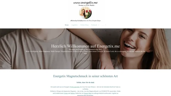 Website Screenshot: Wohlfühlmagnetschmuck Energetix.me - ENERGETIX SHOP für Magnetschmuck & Wellness - Erlebe Schmuck - Date: 2023-06-16 10:12:01