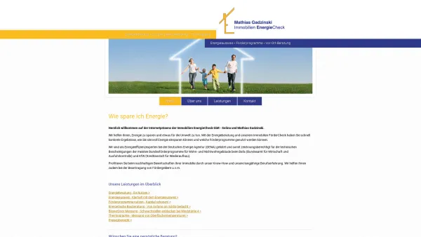 Website Screenshot: Immobilien EnergieCheck - Home - Mathias Gadzinski - Immobilien EnergieCheck - Date: 2023-06-16 10:12:01