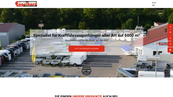 Website Screenshot: Engelhard Anhänger Grossmarkt GmbH & Co. KG - Anhänger in Aurach und ganz Bayern günstig kaufen und mieten - Date: 2023-06-16 10:12:01