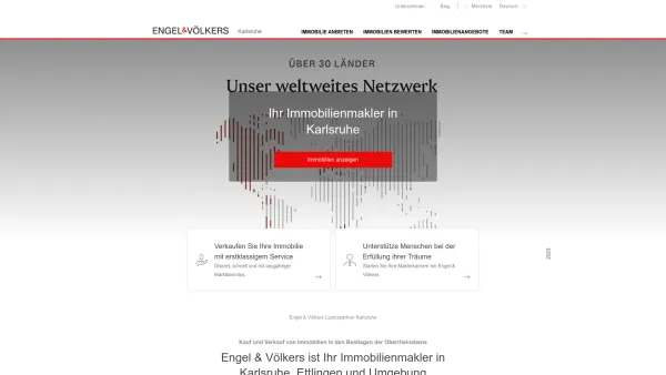 Website Screenshot: Engel&Völkers Karlsruhe - Immobilienmakler Karlsruhe - Verkauf & Kauf erstklassiger Immobilien - Date: 2023-06-16 10:12:01