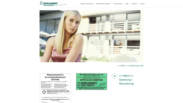 Website Screenshot: Englhardt Immoservice GmbH & Co. KG - Immobilienmakler – Hausverwaltung - Gebäudereinigung – Hausmeisterservice – Weiden – Englhardt - Date: 2023-06-16 10:12:01