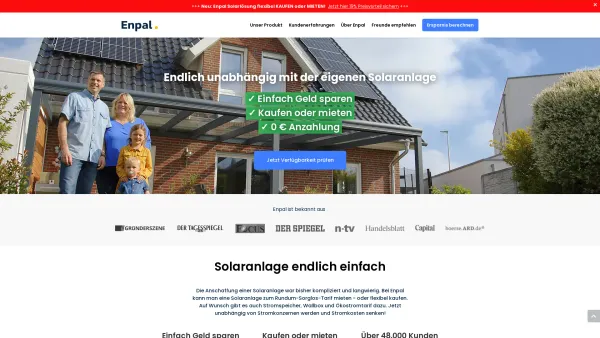 Website Screenshot: Enpal GmbH - Solaranlage kaufen vom Marktführer | Enpal - Date: 2023-06-20 10:41:57