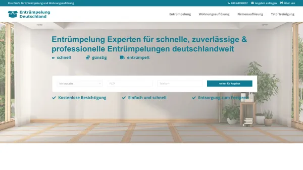 Website Screenshot: Entrümpelung-Deutschland.de - Experten Entrümpelung » bester Service, faire Preise - Date: 2023-06-20 10:41:57