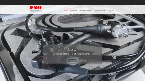 Website Screenshot: ESO Endoskopie Technik -  Service für  flexible Endoskope  Pentax- Fujinon- Olympus - Home ESO Endoskopietechnik in Wedel - Date: 2023-06-16 10:12:02