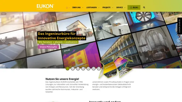 Website Screenshot: Eukon Ingenieurbüro -  Konzepte zur rationellen Verwendung von  Energie und Ressourcen - Ingenieurbüro EUKON - Date: 2023-06-16 10:12:05