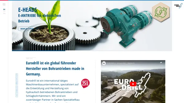 Website Screenshot: Eurodrill GmbH - Home | EURODRILL - Date: 2023-06-16 10:12:05