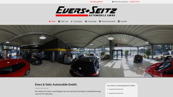 Website Screenshot: Evers & Seitz Automobile GmbH - Evers & Seitz Automobile GmbH in Sonsbeck - Date: 2023-06-16 10:12:05