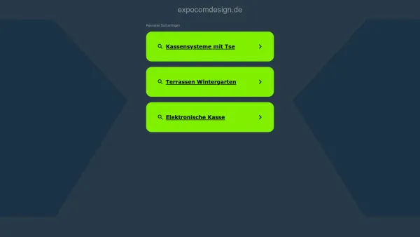 Website Screenshot: ExpoComDesign Messebau GmbH - expocomdesign.de - Diese Website steht zum Verkauf! - Informationen zum Thema expocomdesign. - Date: 2023-06-16 10:12:05