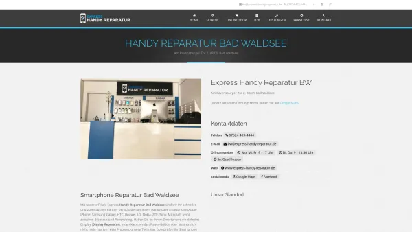 Website Screenshot: Express Handy Reparatur Bad Waldsee - Handy Reparatur Bad Waldsee - Express-Handy-Reparatur - Date: 2023-06-20 10:41:59