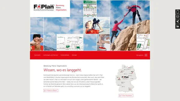 Website Screenshot: F-Plan GmbH Berlin Vertriebsbüro Sachsen - Organisatorischen Brandschutz vom Marktführer | F-Plan - Date: 2023-06-16 10:12:05