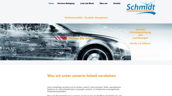 Website Screenshot: Schmidt Fahrzeugreinigung - fahrzeugaufbereitung-gifhorn.de - Date: 2023-06-16 10:12:08
