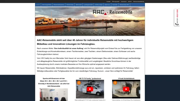 Website Screenshot: AAC Fahrzeugmöbel - Individuelle Reise-und Wohnmobile | AAC-Reisemobile - AAC-Reisemobile in Kaltenkirchen - Date: 2023-06-16 10:12:08