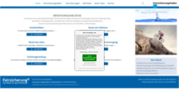 Website Screenshot: Fairsicherungsladen Fairfinanz GmbH - Fairsicherungsladen - Date: 2023-06-16 10:12:08