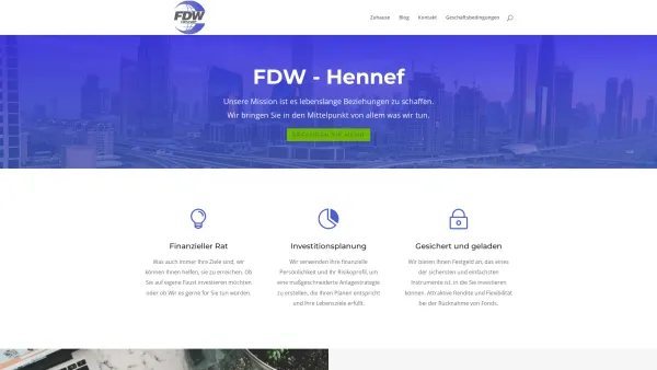 Website Screenshot: Weber Finanz- und Versicherungsmakler - FDW Hennef | Mehr Ideen für dein Geld - Date: 2023-06-16 10:12:08