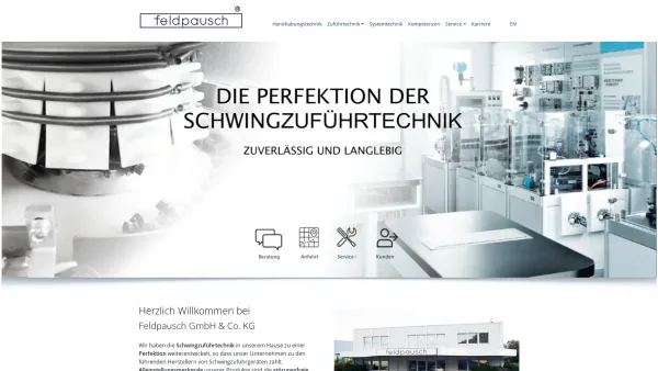 Website Screenshot: Feldpausch GmbH & Co. KG -  Montagetechnik und  Zuführautomation - feldpausch: Home - Date: 2023-06-16 10:12:08