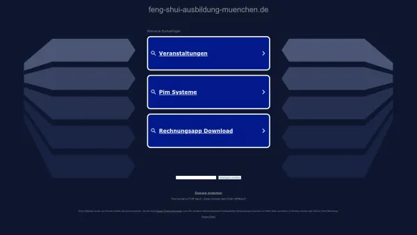 Website Screenshot: Feng Shui Center München - feng-shui-ausbildung-muenchen.de - Diese Website steht zum Verkauf! - Informationen zum Thema feng shui ausbildung muenchen. - Date: 2023-06-20 10:41:59