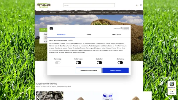 Website Screenshot: Fertigrasen-Farm Winkel-KG - Schöner Rasen kommt aus Katensen! » Fertigrasen Farm Winkel - Shop - Date: 2023-06-16 10:12:08