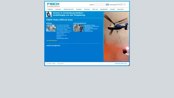 Website Screenshot: Fibox GmbH -  Da steckt viel für Sie drin! - Frontseite | Fibox enclosures - Date: 2023-06-16 10:12:11